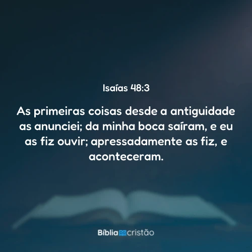 Isaías 48:3