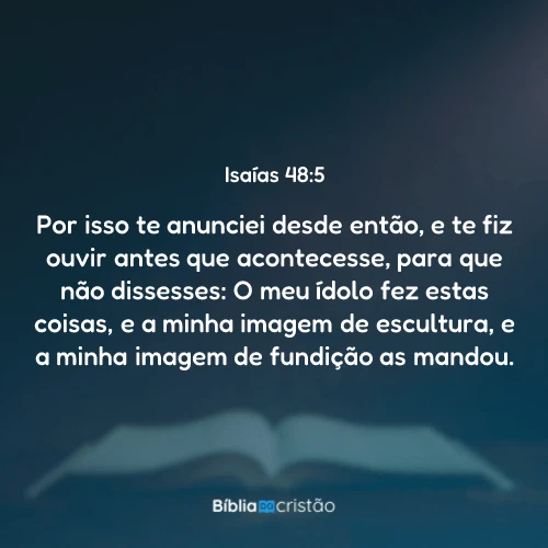 Isaías 48:5