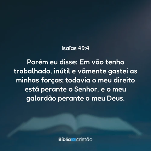 Isaías 49:4