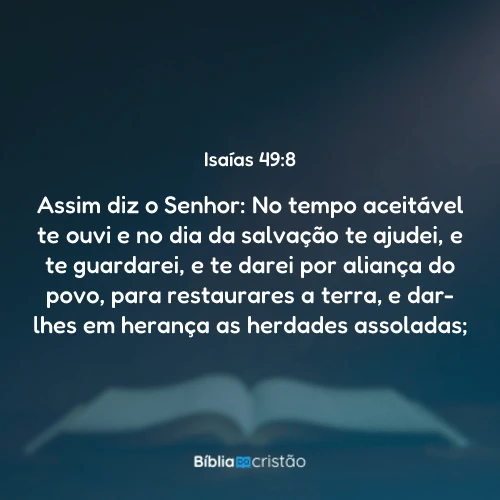 Isaías 49:8