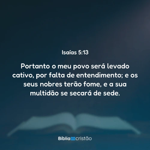 Isaías 5:13
