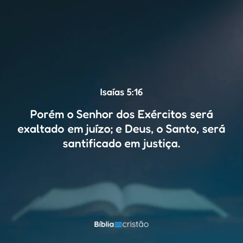 Isaías 5:16
