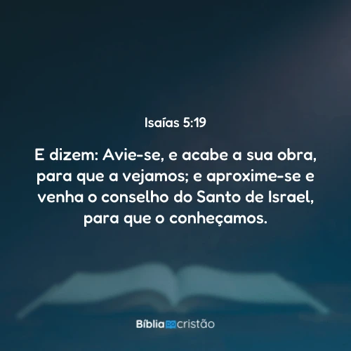 Isaías 5:19