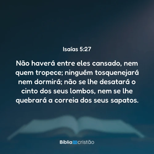 Isaías 5:27