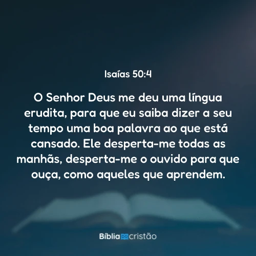 Isaías 50:4