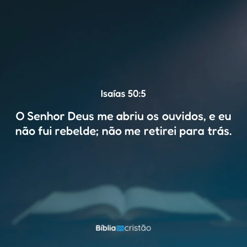 Isaías 50:5