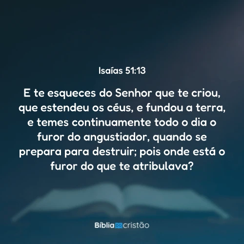 Isaías 51:13