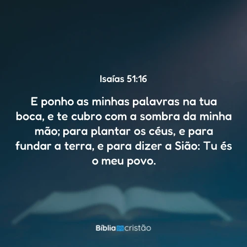 Isaías 51:16
