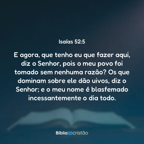 Isaías 52:5