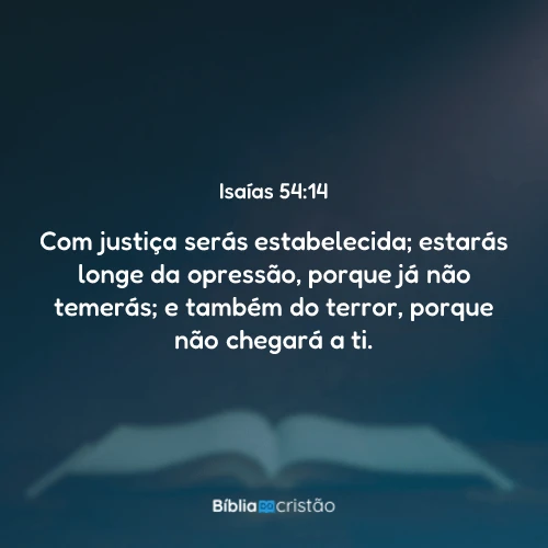 Isaías 54:14