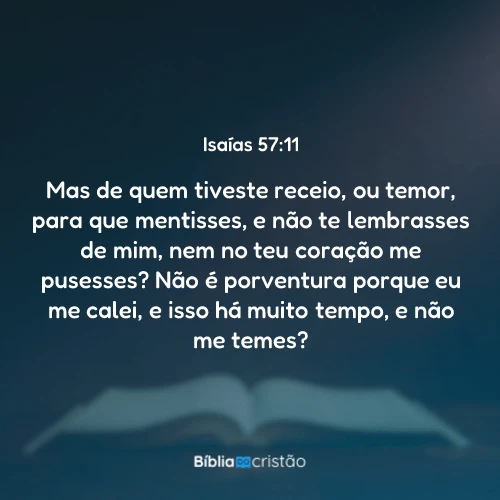 Isaías 57:11