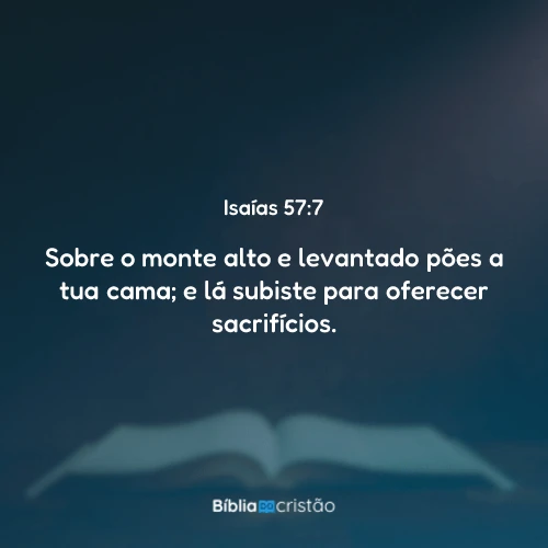 Isaías 57:7