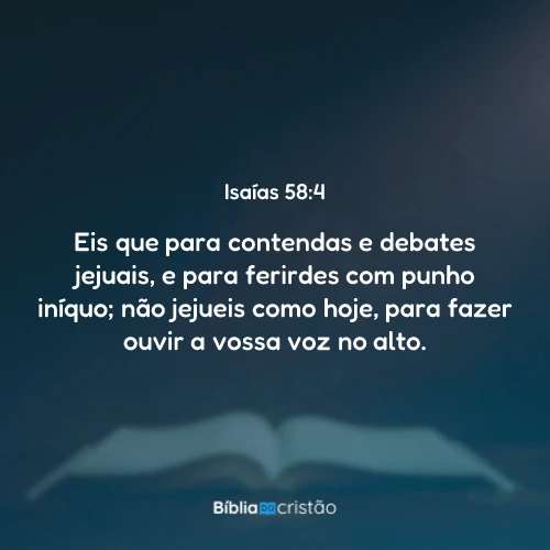 Isaías 58:4