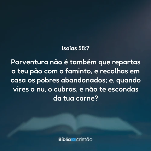 Isaías 58:7