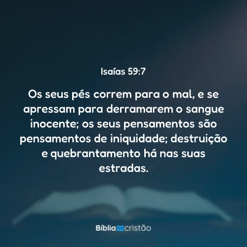 Isaías 59:7