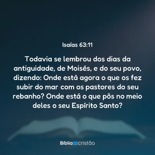 Isaías 63:11