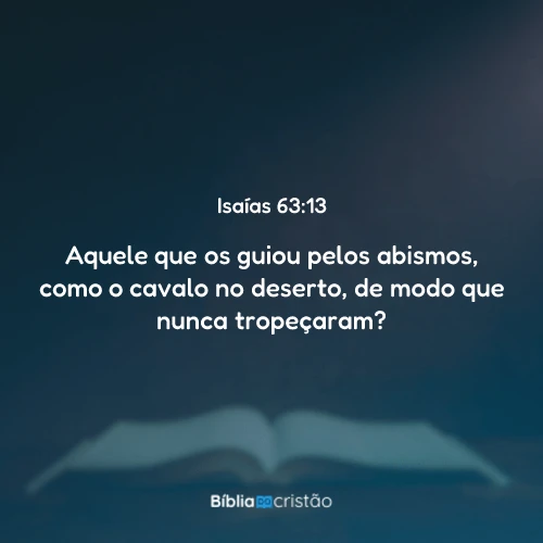 Isaías 63:13