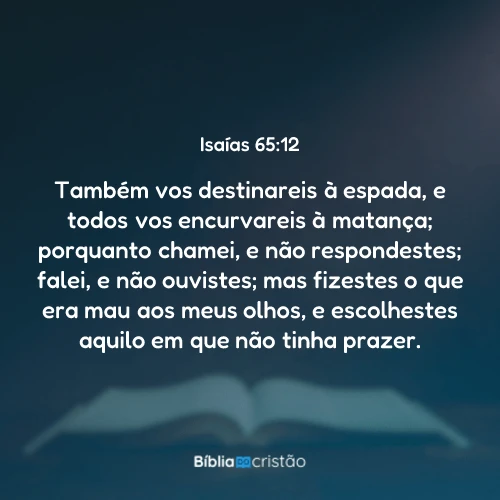 Isaías 65:12