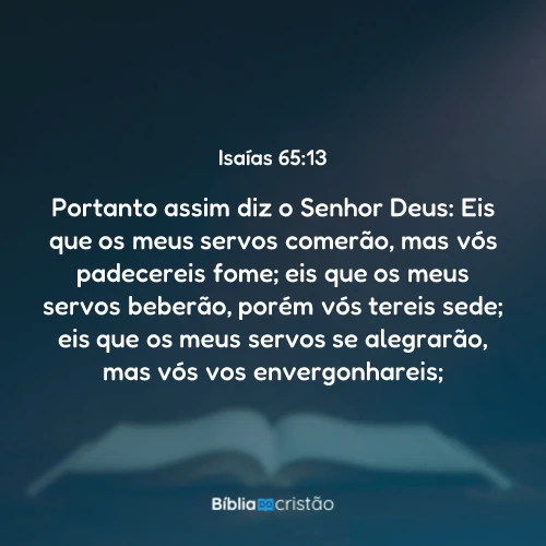 Isaías 65:13