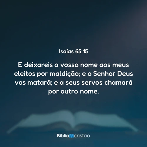 Isaías 65:15