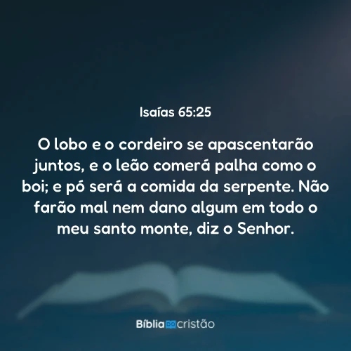 Isaías 65:25