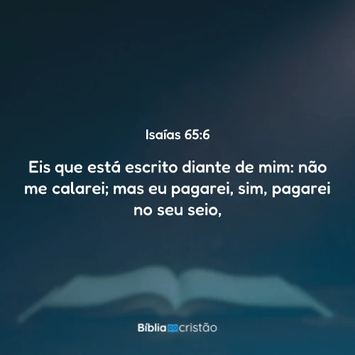 Isaías 65:6