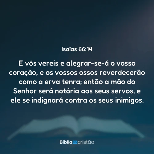 Isaías 66:14