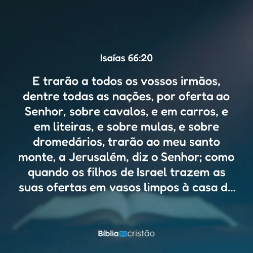 Isaías 66:20