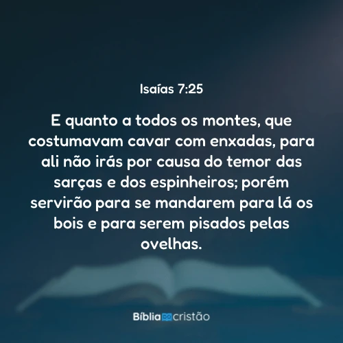 Isaías 7:25