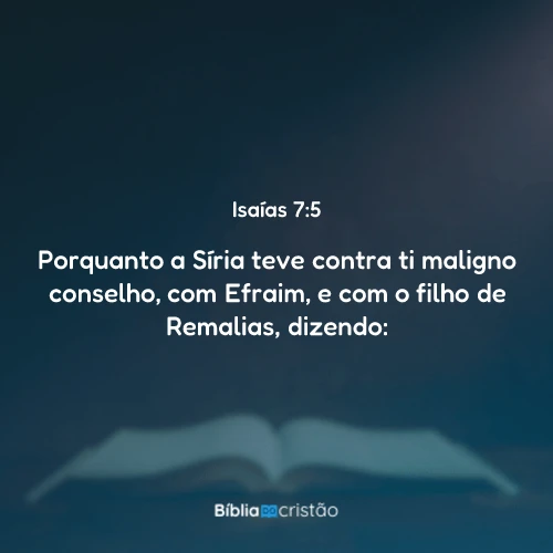 Isaías 7:5