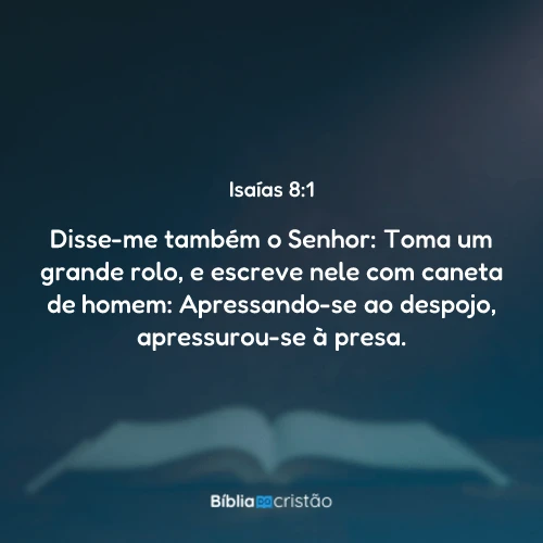 Isaías 8:1