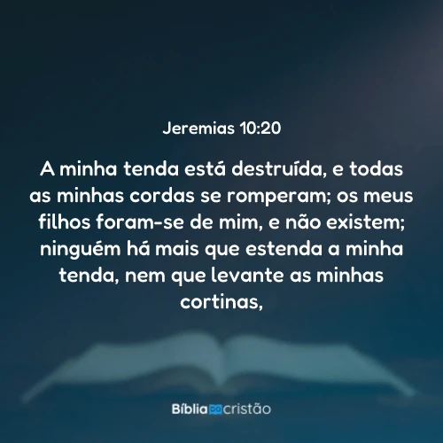Jeremias 10:20