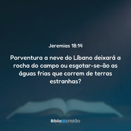 Jeremias 18:14