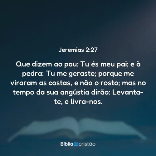 Jeremias 2:27