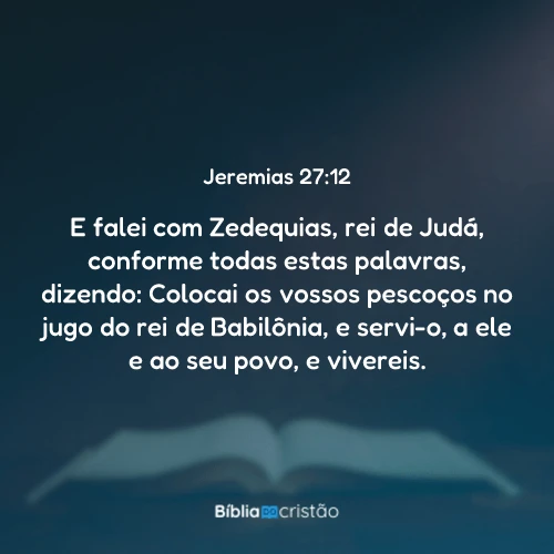 Jeremias 27:12
