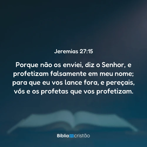 Jeremias 27:15