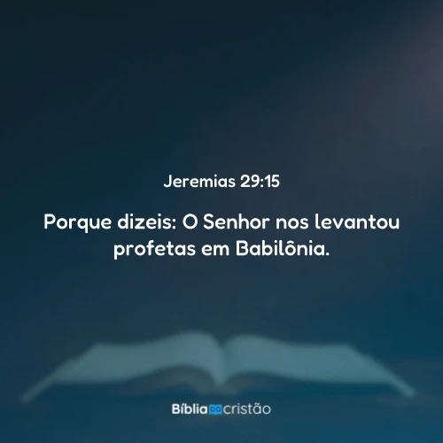 Jeremias 29:15