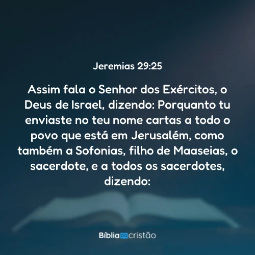 Jeremias 29:25