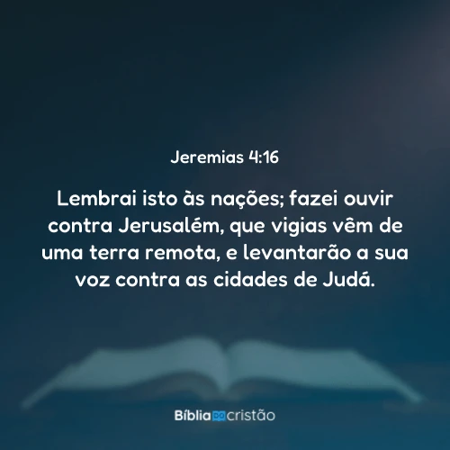 Jeremias 4:16