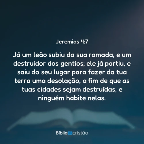 Jeremias 4:7