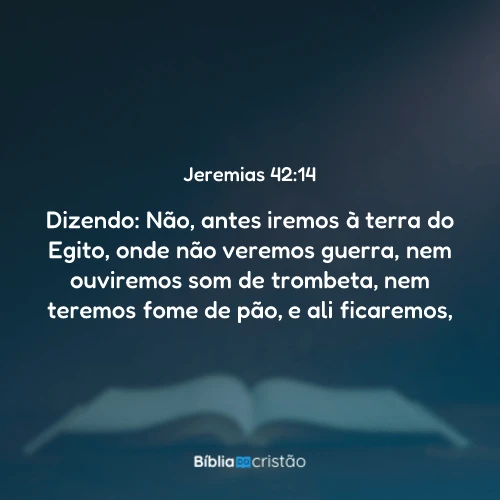 Jeremias 42:14