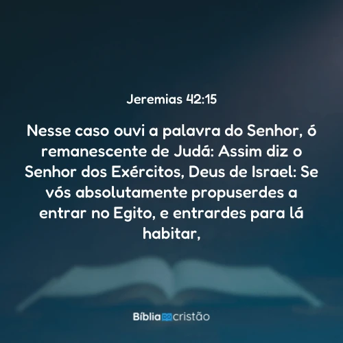 Jeremias 42:15