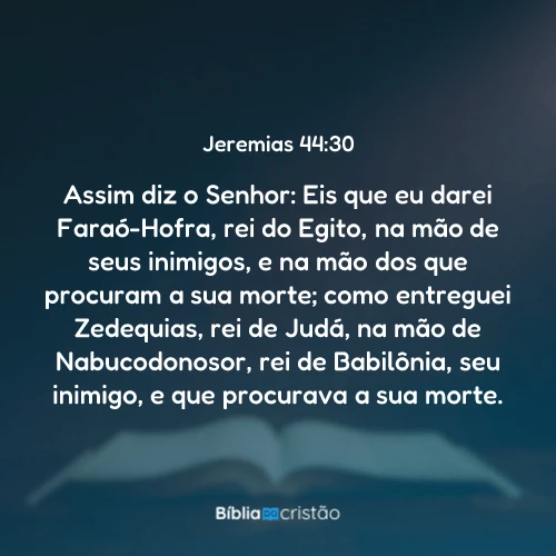 Jeremias 44:30