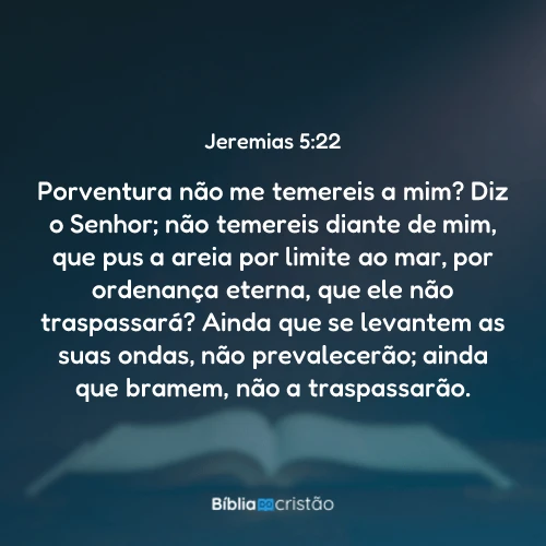 Jeremias 5:22