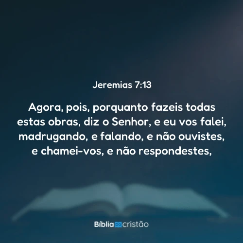 Jeremias 7:13