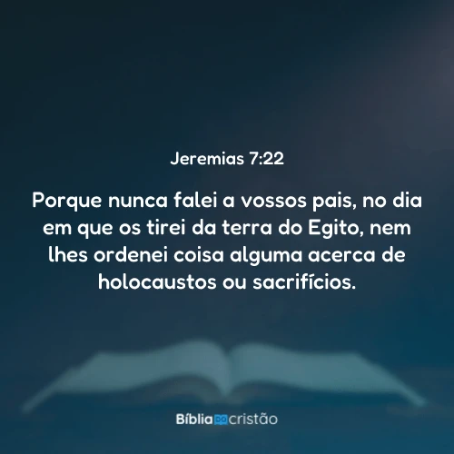 Jeremias 7:22