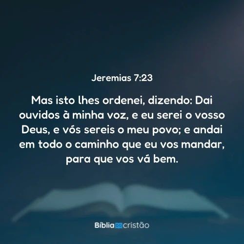 Jeremias 7:23