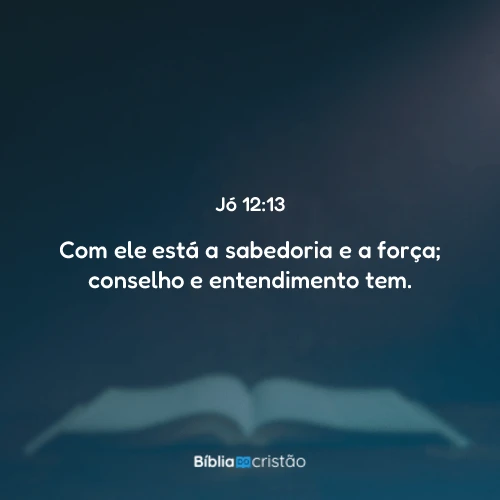 Jó 12:13