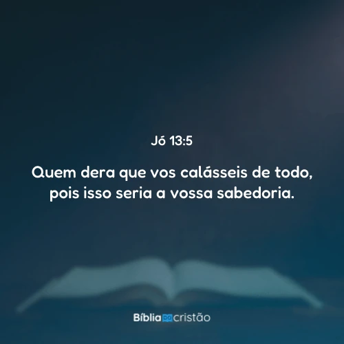 Jó 13:5