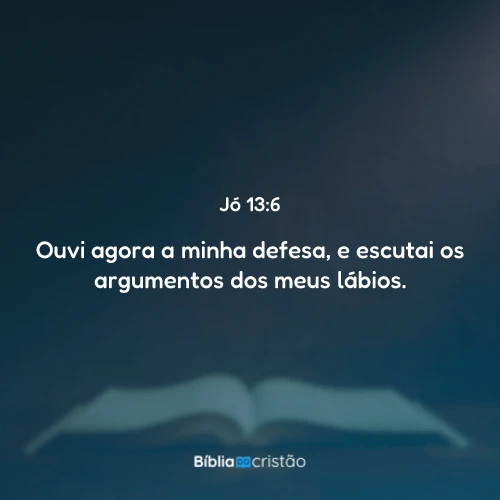 Jó 13:6